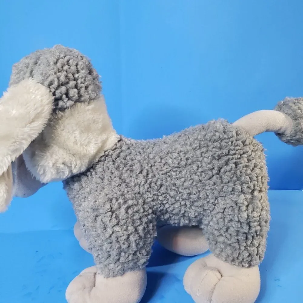 Cool Vintage 90s Tonka Pooch Patrol Gray Poodle Bitsy Plush Dog Stuffed Animal